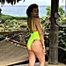 Lea Michele Neon Yellow Swimsuit