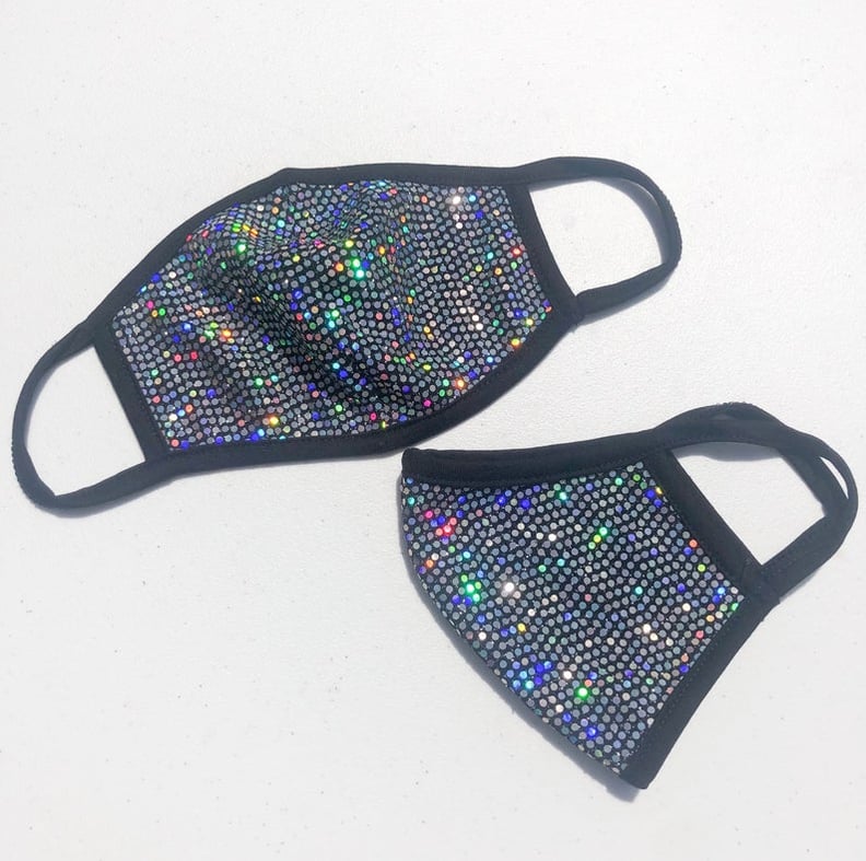 KG Signs and Designs Sequin Fabric Face Mask
