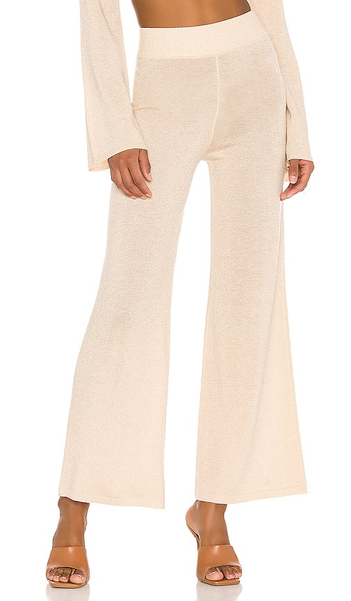 Song of Style Louisa Knit Pant in Ivory