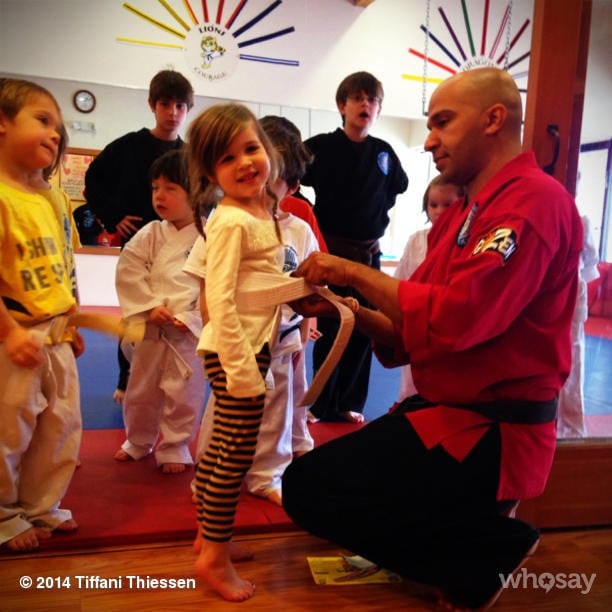 Harper Smith signed up for her first tae kwon do class. 
Source: Instagram user tathiessen