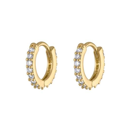 Maison Miru Mini Eternity Hoop Earrings