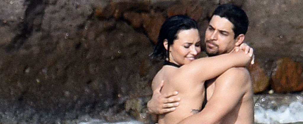 Demi Lovato and Wilmer Valderrama Kissing in St. Barts 2015