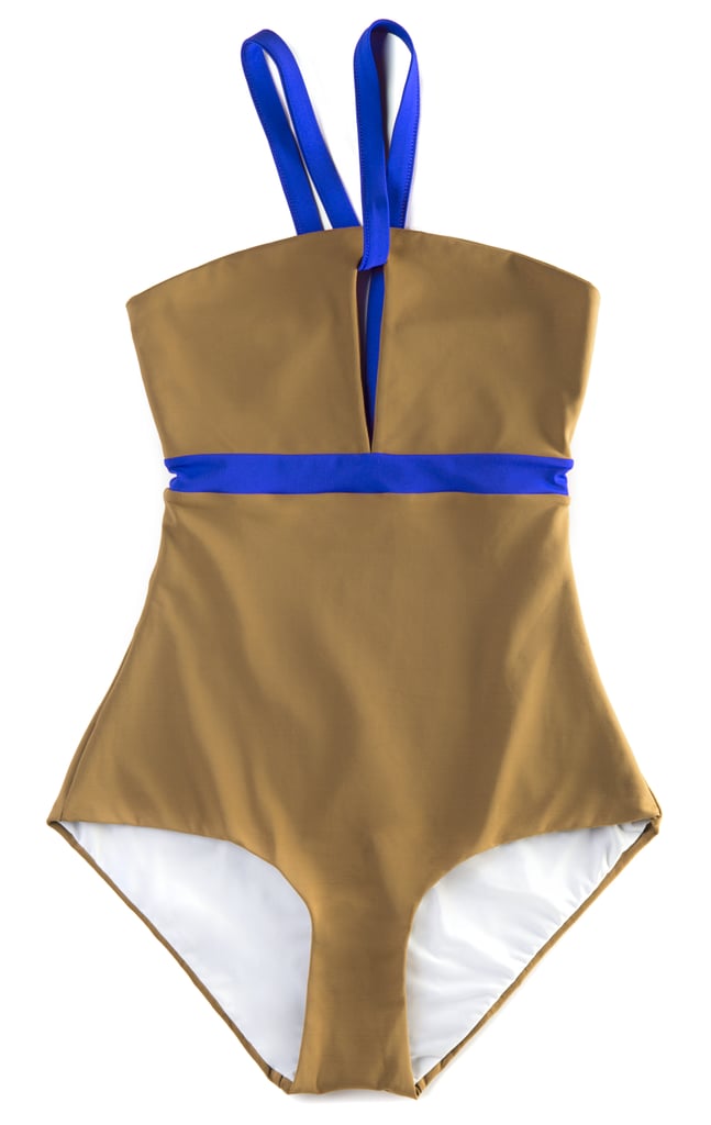 Le Sirenuse Marcele One-Piece Bicolor Suit (available at Le Sirenuse Hotel in Italy, $208)