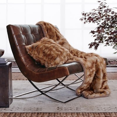 Faux Fur Throw