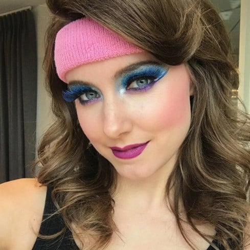 Glow Wrestler Halloween Costume Makeup