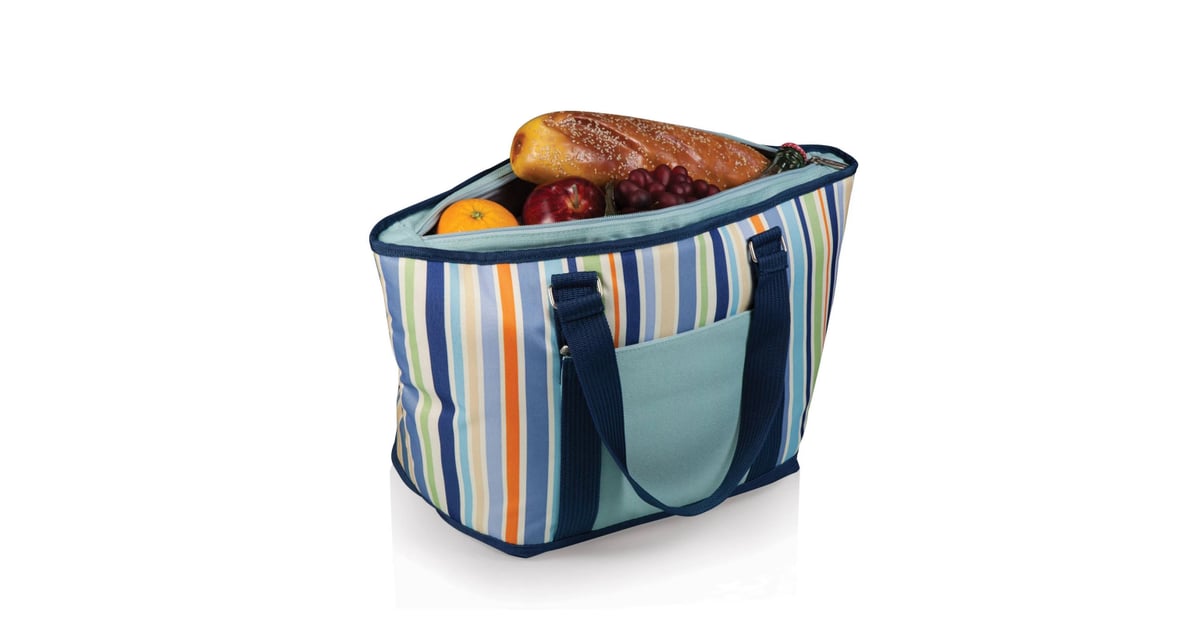 Oniva Topanga 19qt Cooler Tote Bag Sky Blue with Multi Stripe Pattern
