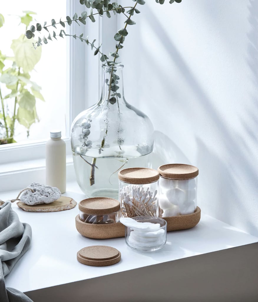 Saxborga Jar With Lid and Tray, Set of Five
