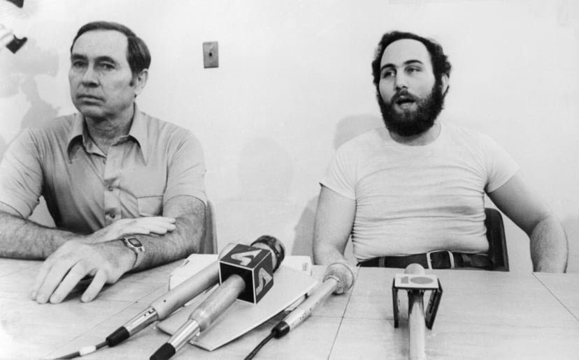 (Original Caption) David Berkowitz (right), the convicted
