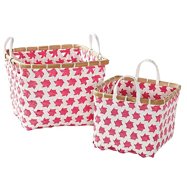 Casual Storage From Serena & Lily's Mercado Baskets Pink Nurseries