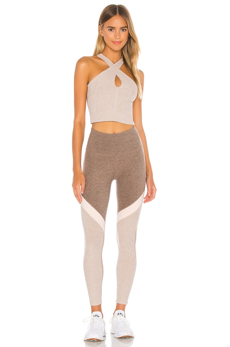 Beyond Yoga Spacedye At Your Leisure Cropped Tank and Tri Panel Midi Legging