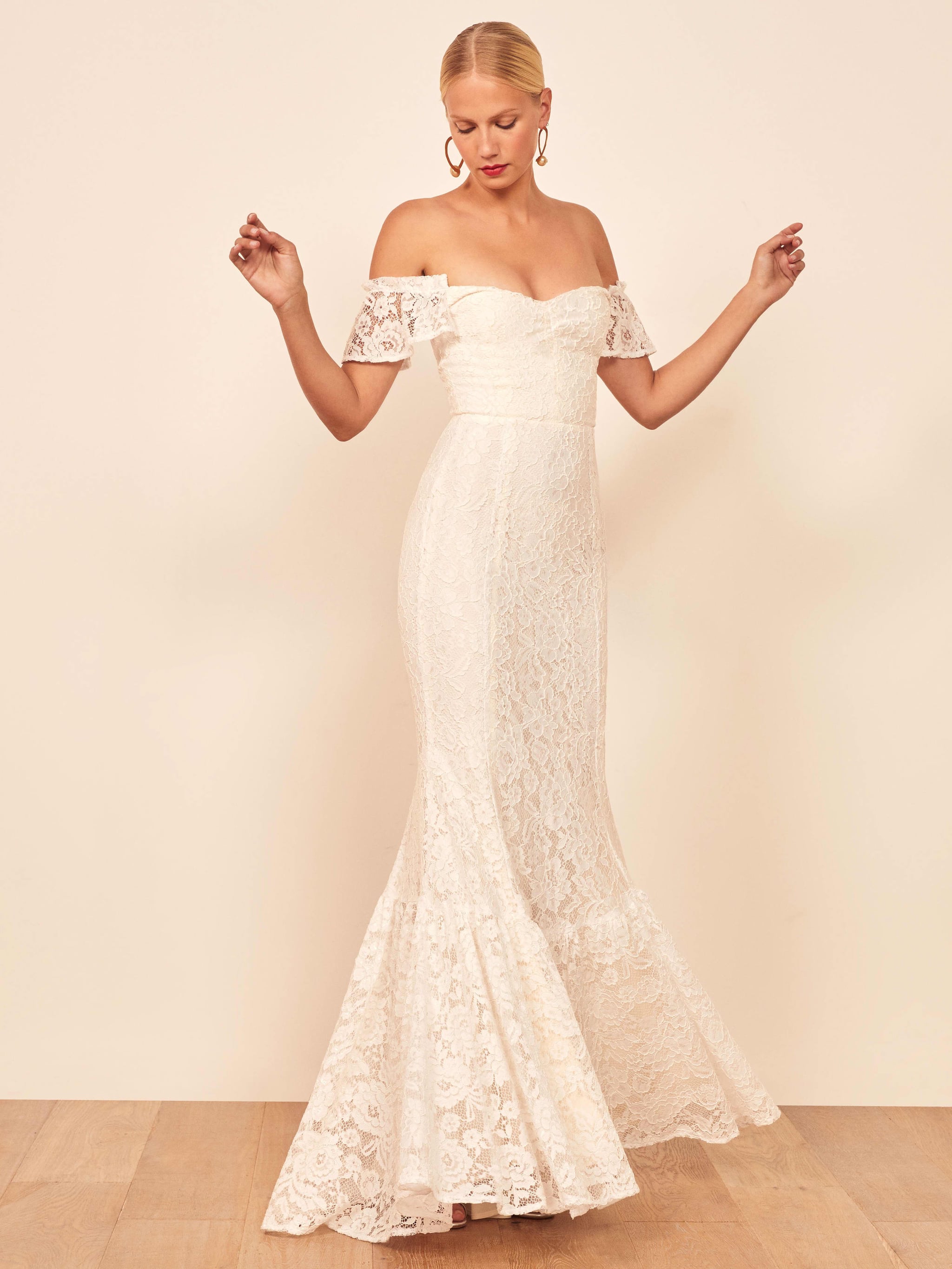 Reformation lace dress top