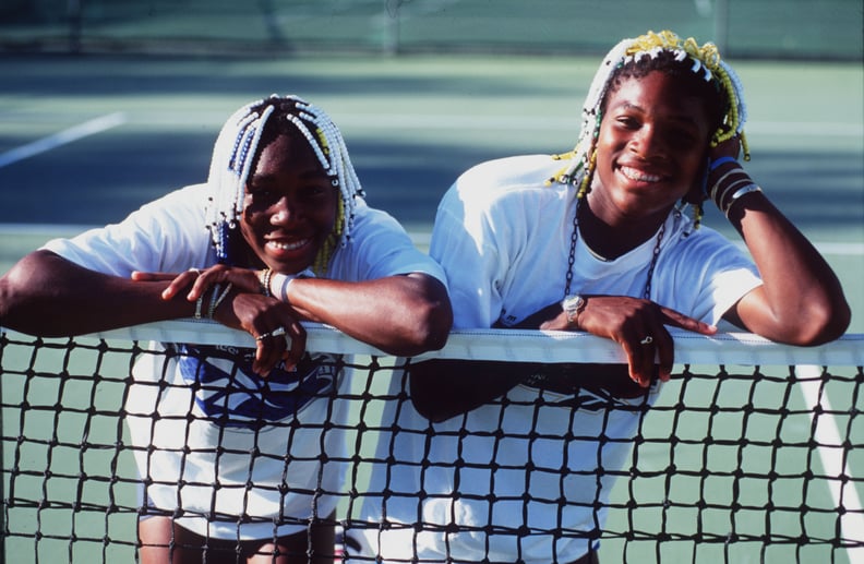 Venus and Serena Williams at Practice in 1998