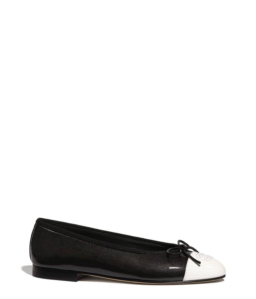 Chanel Shiny Goatskin & Patent Calfskin Black & White