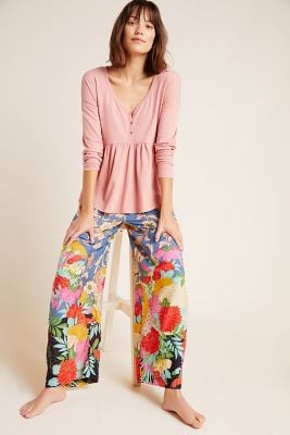 Leilani Paperbag Wide-Leg Pants