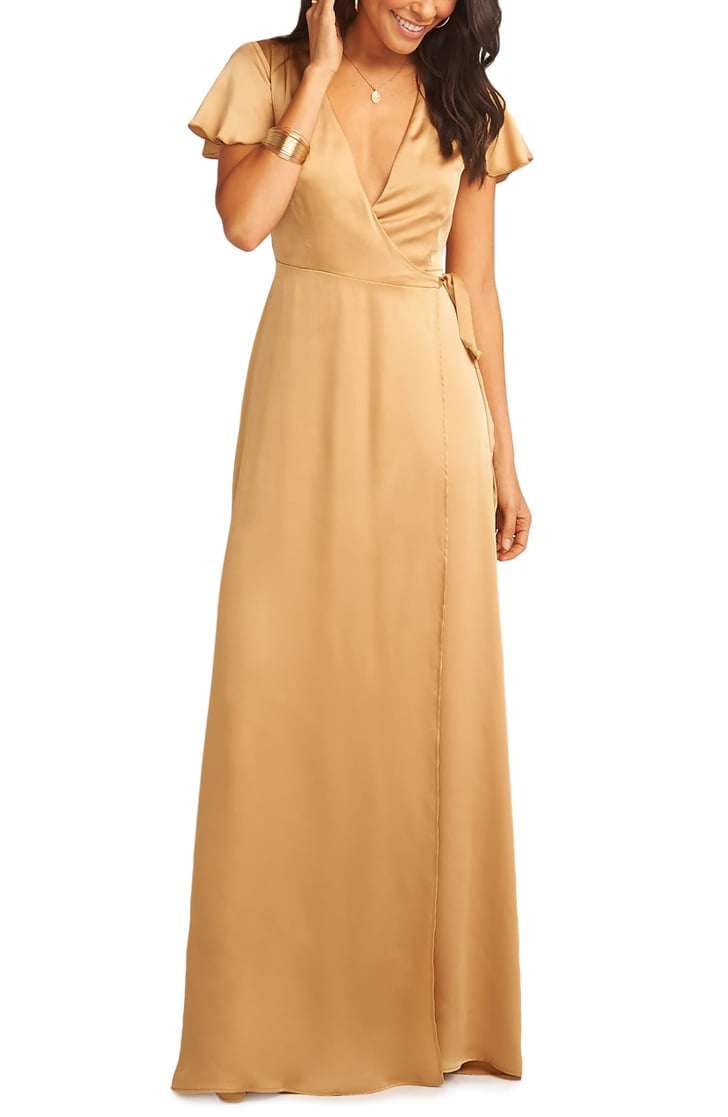 Show Me Your Mumu Noelle Satin Wrap Evening Dress | Best Bridesmaid ...