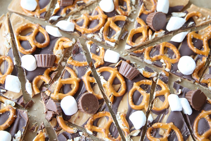 Chocolate Peanut Butter Pretzel Bark