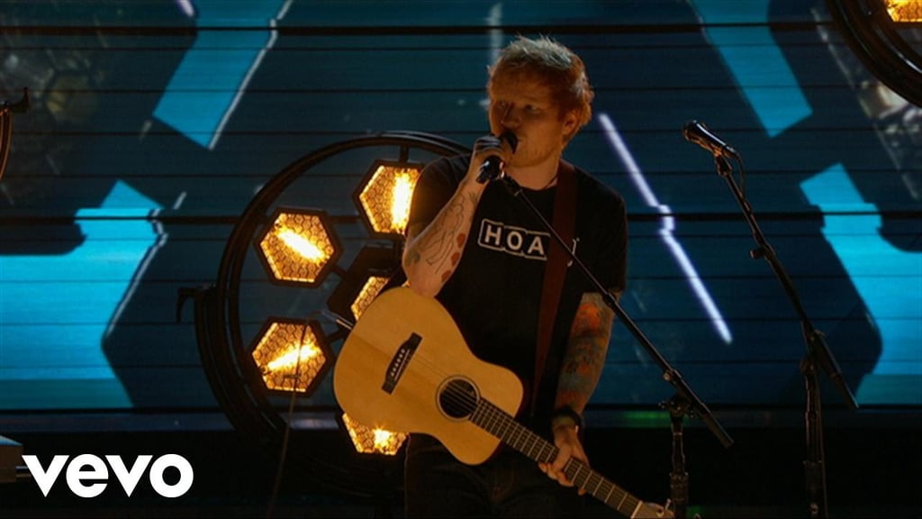 "Shape of You" at the Grammys