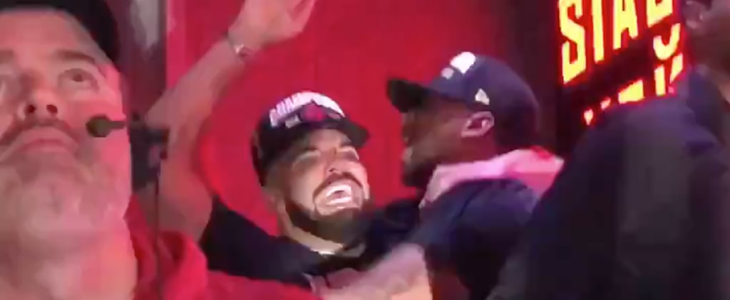 Drake Celebrating Toronto Raptors Winning NBA Finals