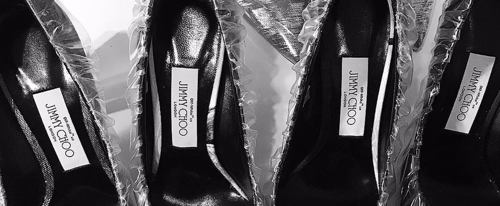 Off-White Jimmy Choo Glass Slipper Heels