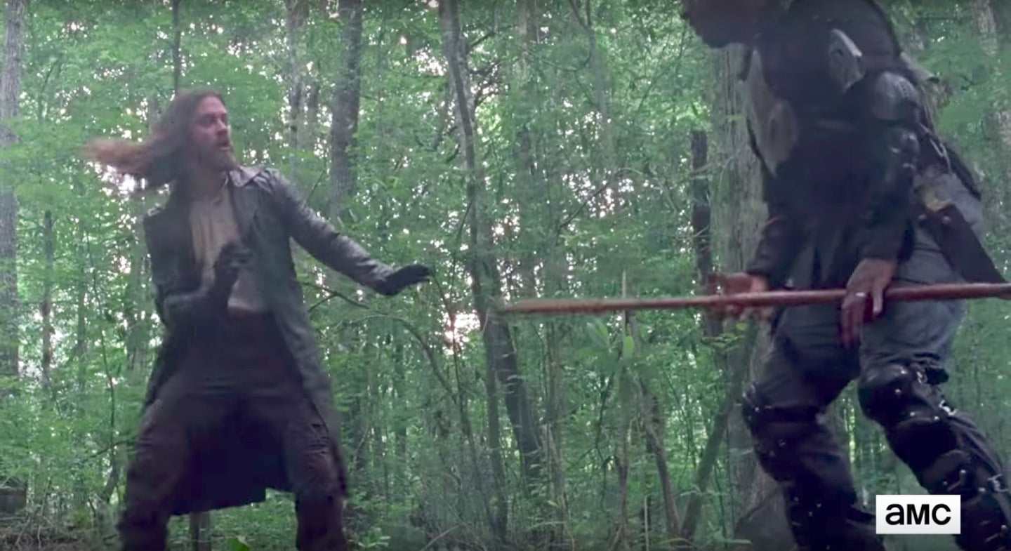 Jesus Is Either Learning to Fight From or Actually Fighting Morgan | 19  Major Things We Know About The Walking Dead Season 8 Thanks to the Trailer  | POPSUGAR Entertainment Photo 9