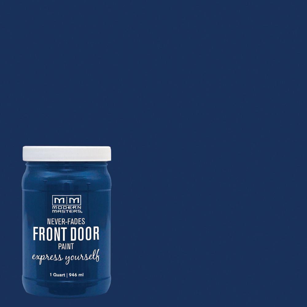 Satin Calm Blue Water-Based Front Door Paint