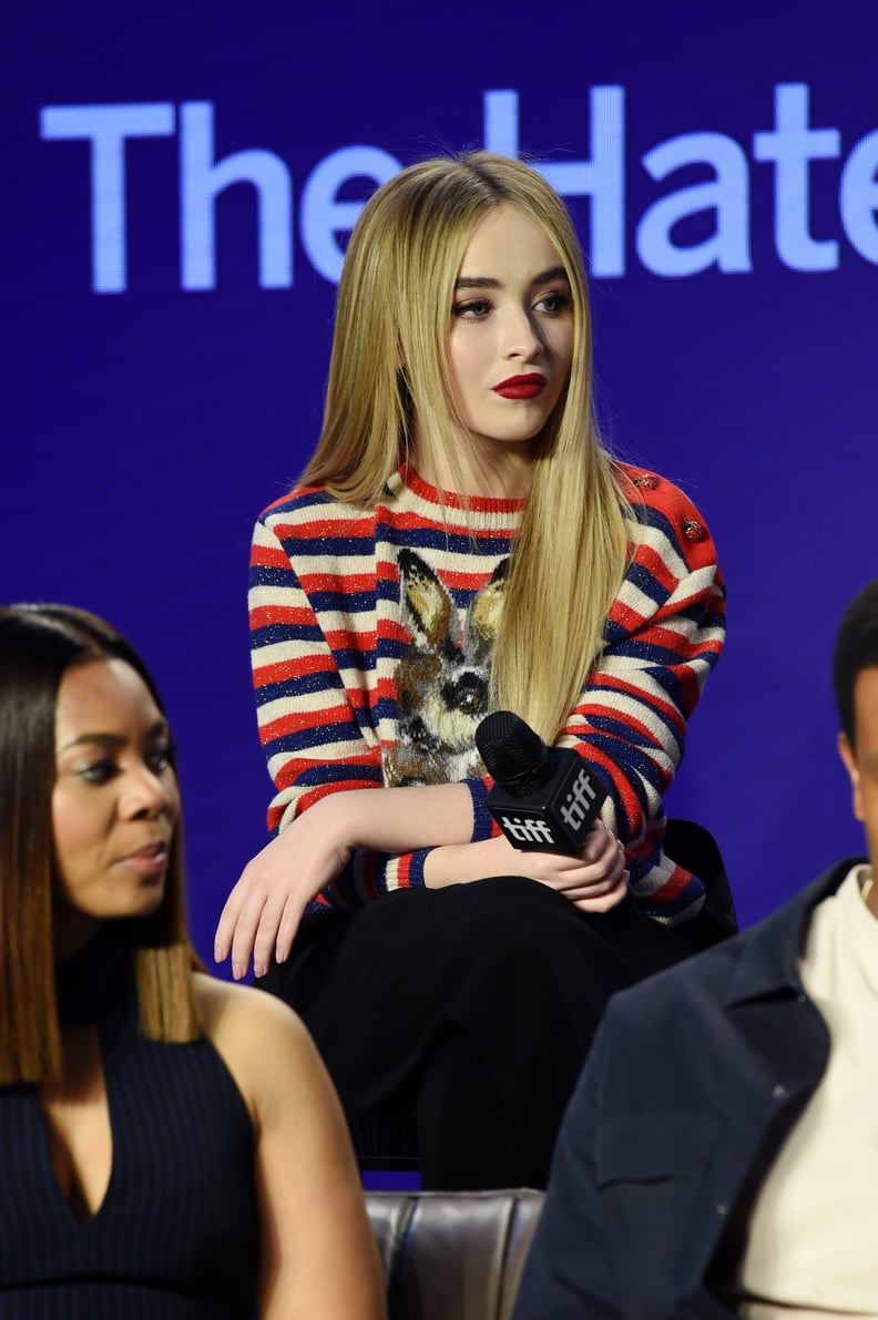 Sabrina Carpenter With Straight, Blond Hair in 2018