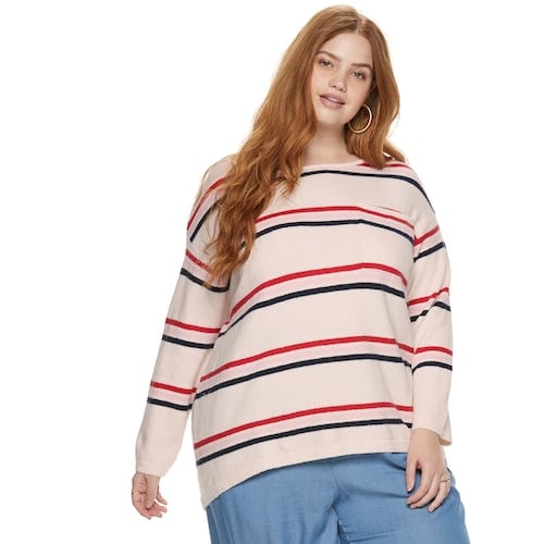 POPSUGAR Plus Size Pocket Pullover Sweater