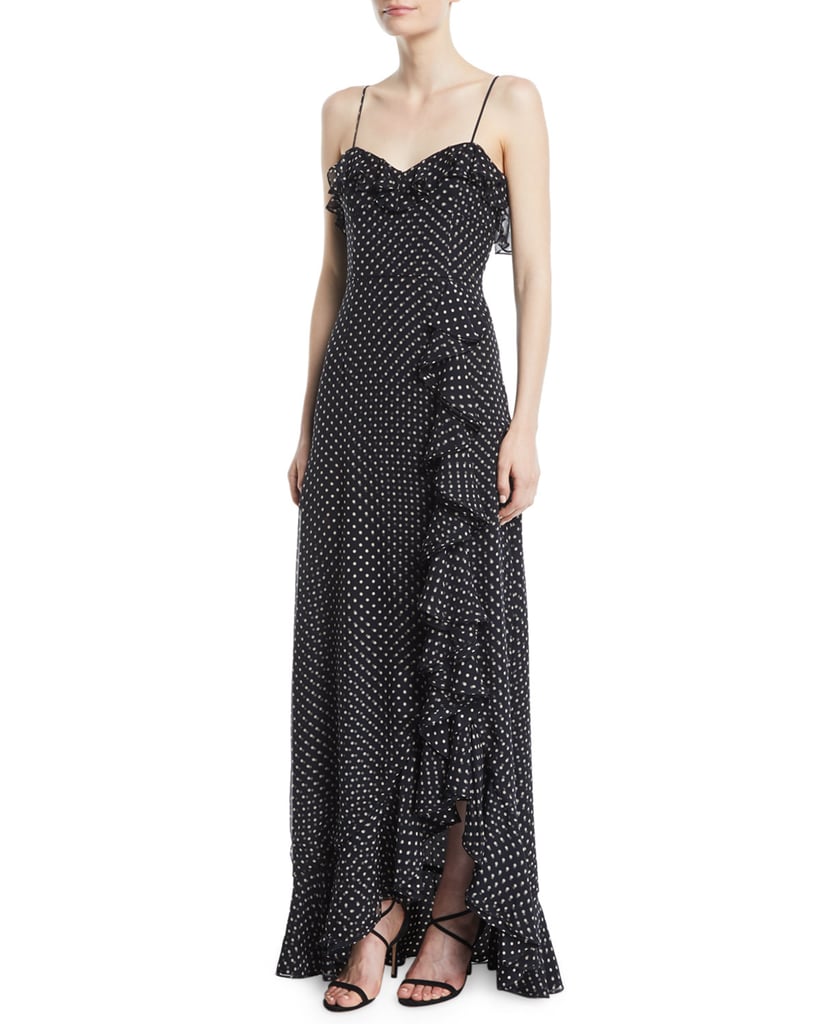 Milly Mila Polka Dot Chiffon Silk Dress