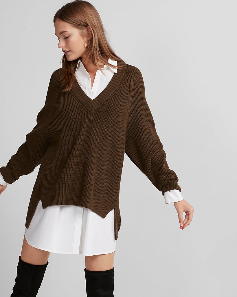 Express Deep v-neck Sweater