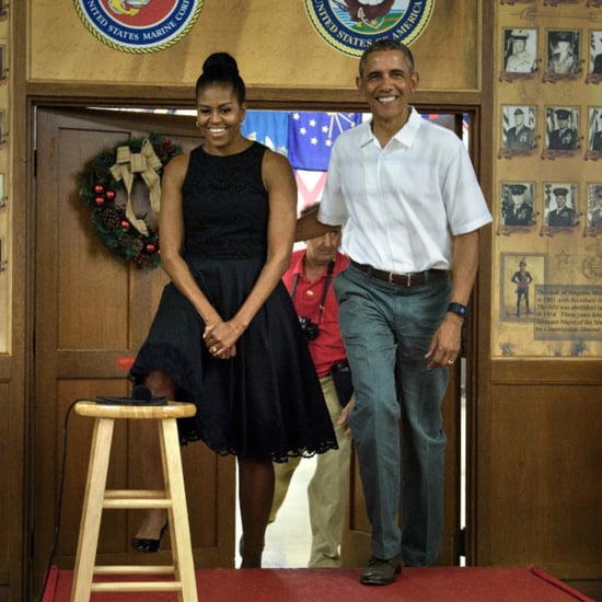 Michelle Obama's Christmas Dress 2015