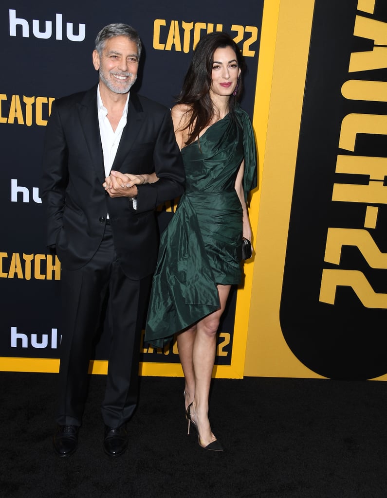 George and Amal Clooney At Catch-22 Premiere