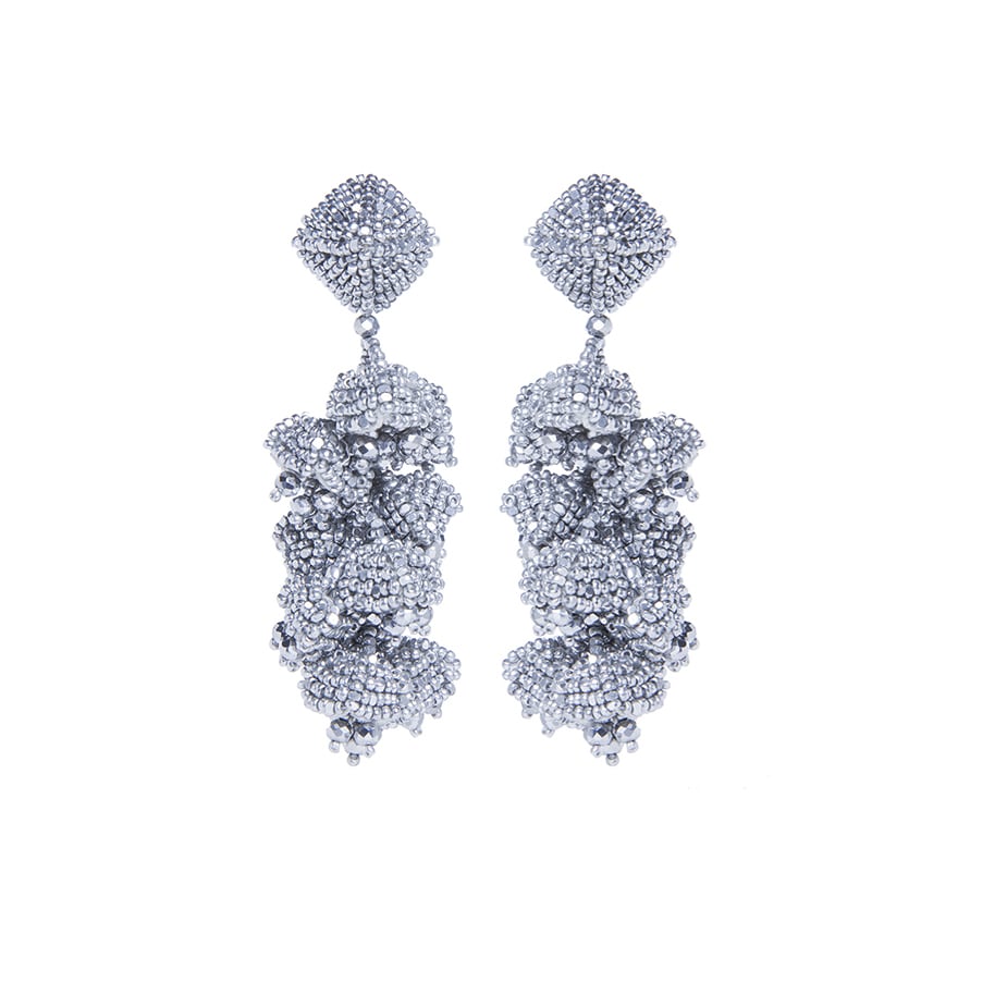 Silver Grapes Earrings ($250)