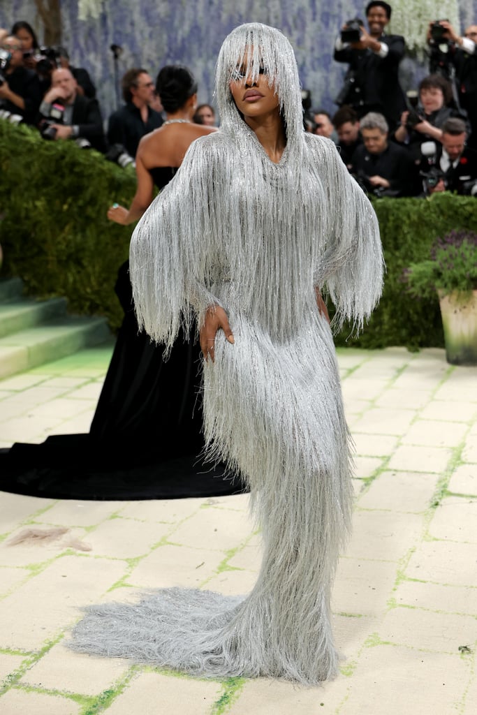 Teyana Taylor at the 2026 Met Gala wearing Tom Ford by Haider Ackermann