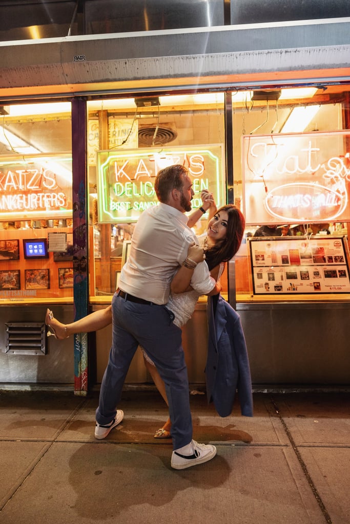 See This Couple's Engagement Shoot at Katz's Deli in NYC