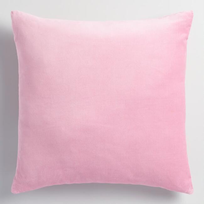 Lilac Velvet Throw Pillow