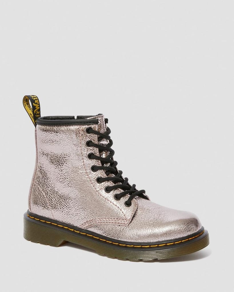 Dr. Martens Junior 1460 Boots in Crinkle Metallic