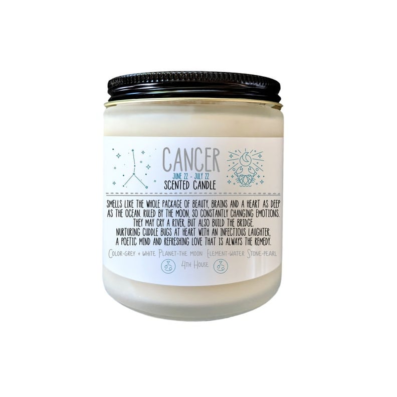 Cancer Zodiac Candle