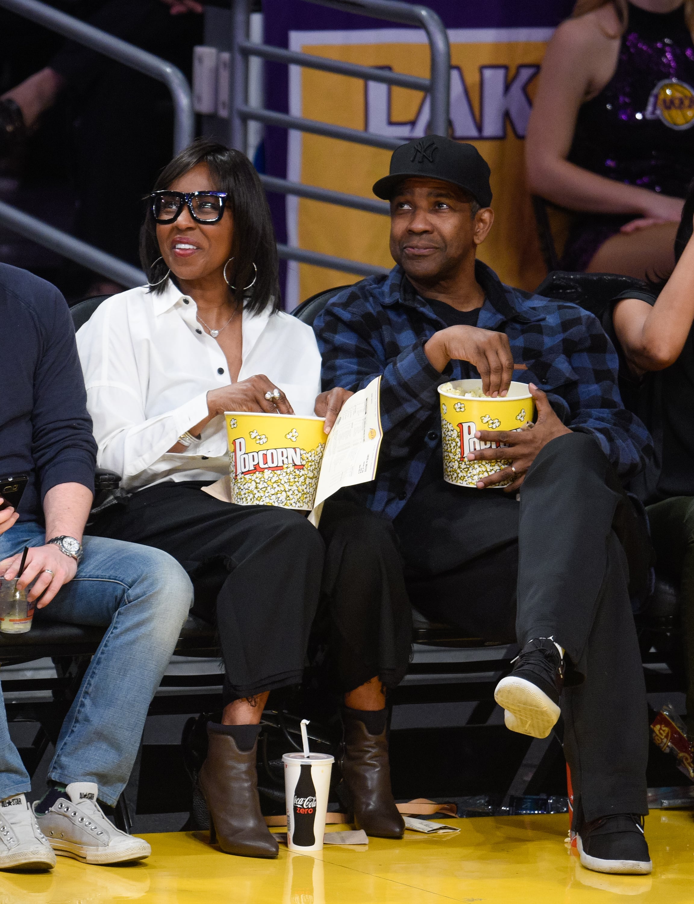 Denzel Washington, Spike Lee Skip Oscars For Lakers Vs. Knicks Game