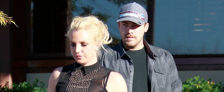 Britney Spears in See-Through Shirt Out in LA