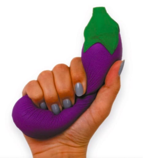 Eggplant Stress Ball