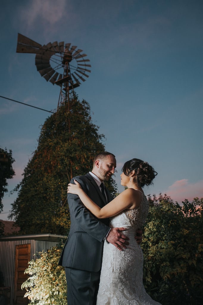 Elegant Wedding Reception With Blush and Gray Colors