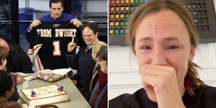 Jennifer Garner Cries After The Office Finale With Her Kids | POPSUGAR Entertainment