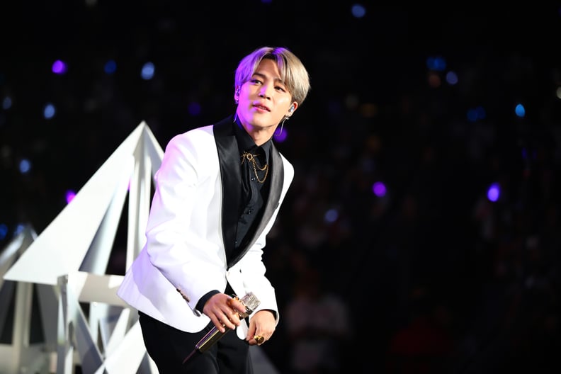 INGLEWOOD, CALIFORNIA - DECEMBER 06: (EDITORIAL USE ONLY. NO COMMERCIAL USE.) Jimin of BTS performs onstage during 102.7 KIIS FM's Jingle Ball 2019 Presented by Capital One at the Forum on December 6, 2019 in Los Angeles, California. (Photo by Rich Fury/G
