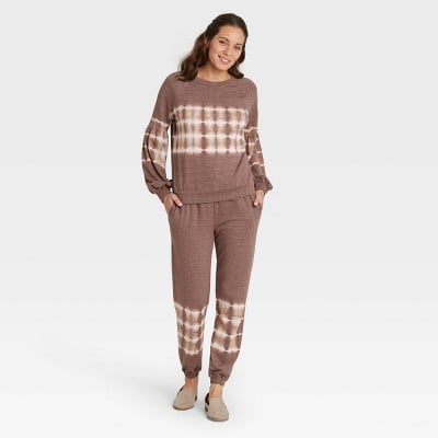 Knox Rose Women s Tie Dye Sweatshirt and Jogger Pants If You