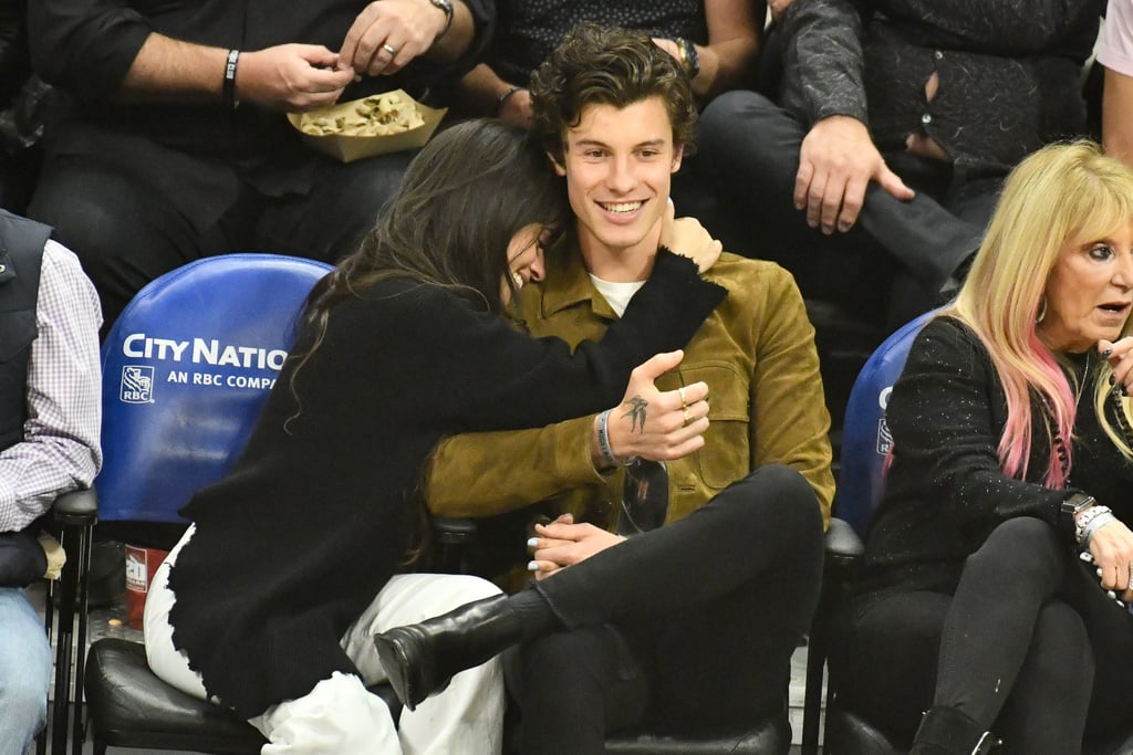 Camila Cabello and Shawn Mendes Kissing at LA Clippers Game