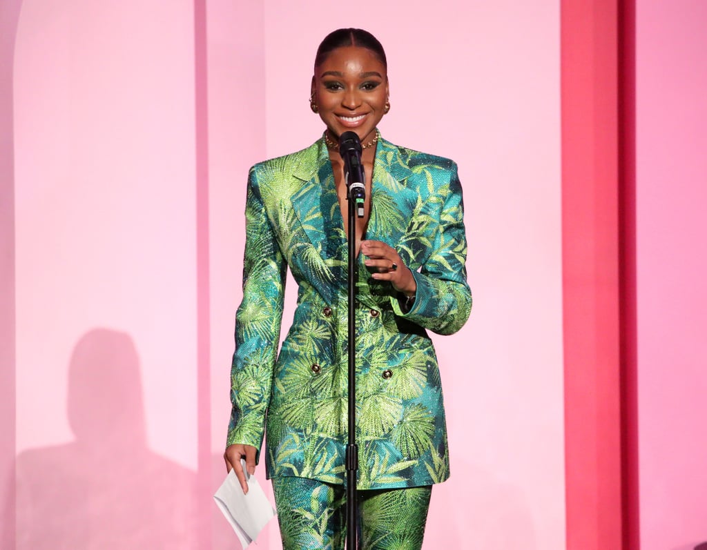 Normani's Versace Suit at the Billboard Women in Music Event
