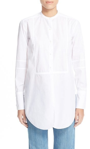 Helmut Lang Poplin Tuxedo Shirt ($360)