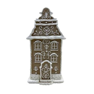 8" Snowy Gingerbread Tabletop House by Ashland