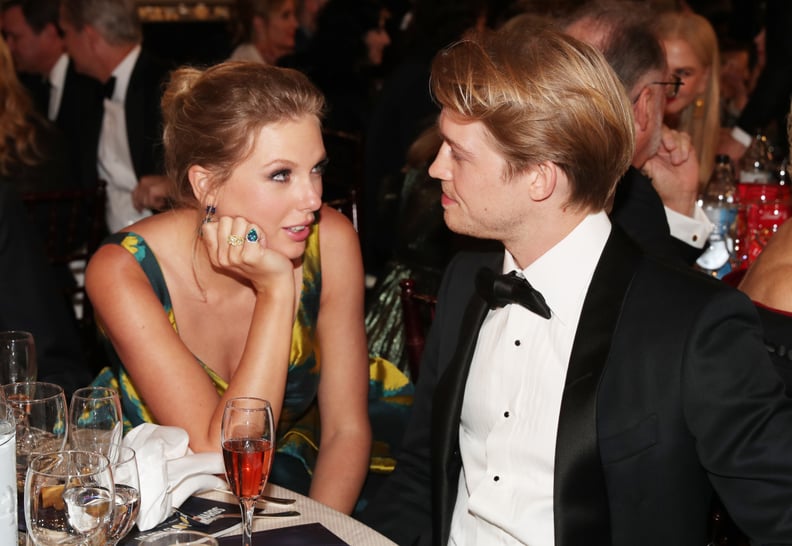 BEVERLY HILLS, CALIFORNIA - JANUARY 05: 77th ANNUAL GOLDEN GLOBE AWARDS -- Pictured: (l-r) Taylor Swift and Joe Alwyn at the 77th Annual Golden Globe Awards held at the Beverly Hilton Hotel on January 5, 2020. -- (Photo by Christopher Polk/NBC/NBCU Photo 