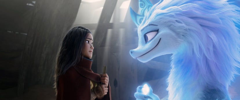 RAYA AND THE LAST DRAGON, from left: Raya (voice: Kelly Marie Tran), Sisu (voice: Awkwafina), 2021.  Walt Disney Studios Motion Pictures / Courtesy Everett Collection